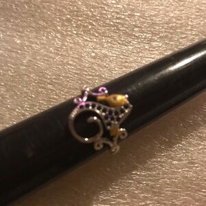 Silver and Gold Horse Ring